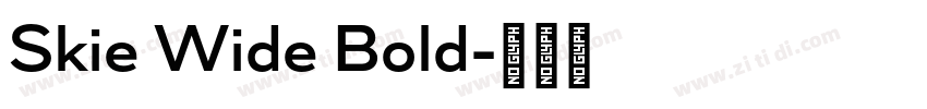Skie Wide Bold字体转换